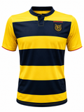 Camiseta Ecuador Amarilla y Azul Retro | Jersey Premium FEF Ecuador