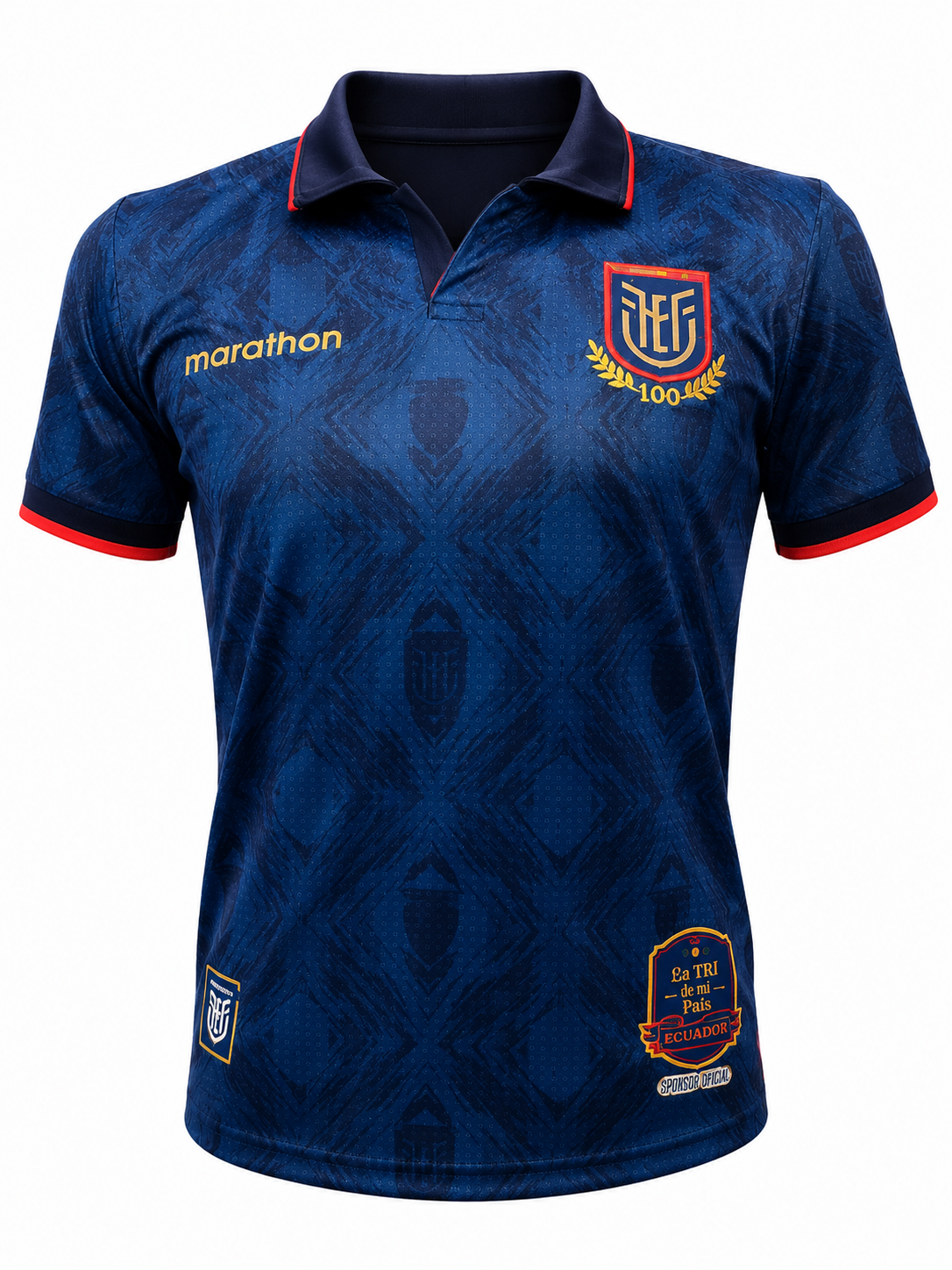 Camiseta Ecuador Azul FEF Centenario | Jersey Premium Retro Ecuador