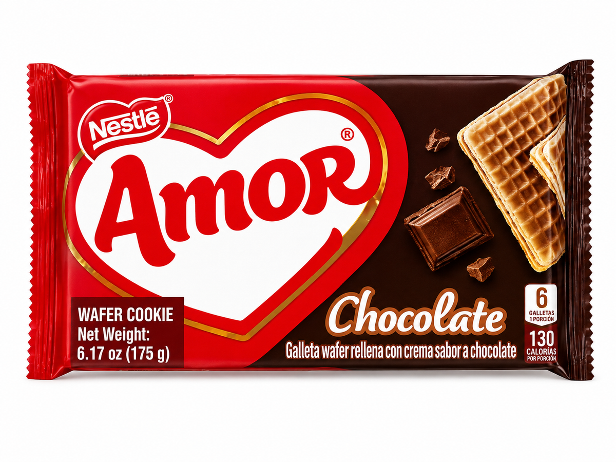 Nestlé Amor Wafer de Chocolate – 6.17 oz (175 g)